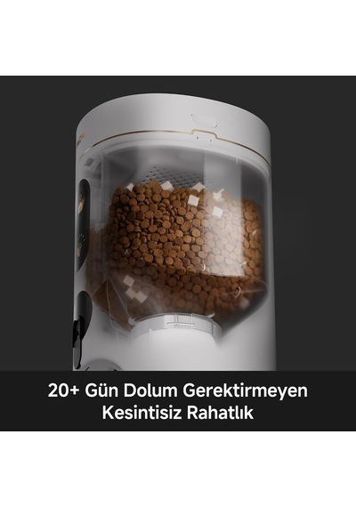 Tr Nutripal 10 Ultra Akıllı Evcil Hayvan Mama Makinesi, 4l Kapasite, Ai Besleme Programı, 1080p Hd Kamera, Çift Yön