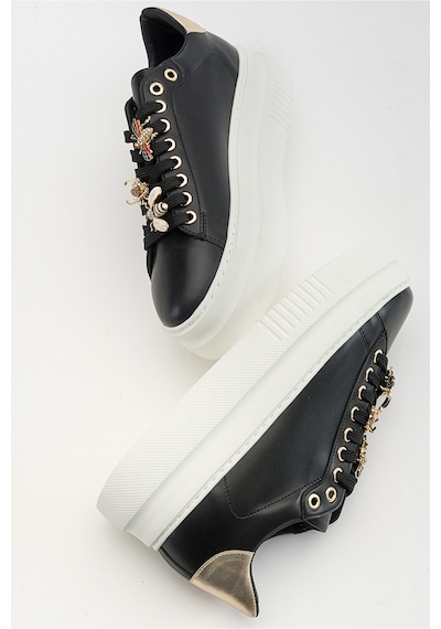 Luvishoes Ater Siyah Kadın Spor Ayakkabı Siyah