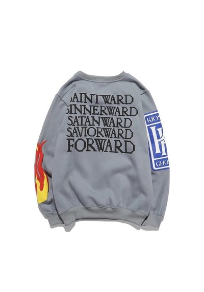 Madmext Mad Girls Füme Baskılı Oversize Sweatshirt Mg1207