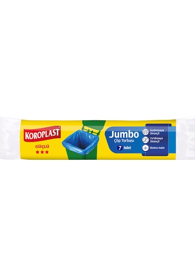Koroplast Çöp Torbası Jumbo Boy 7'li 3 Adet
