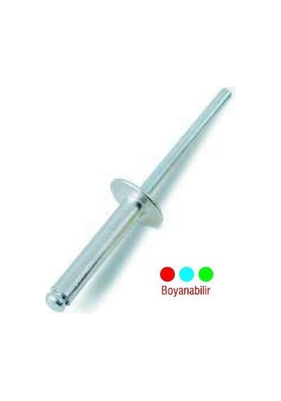Alüminyum Pop Perçin Bombe Kafa 3.2x12 Mm - 100 Adet