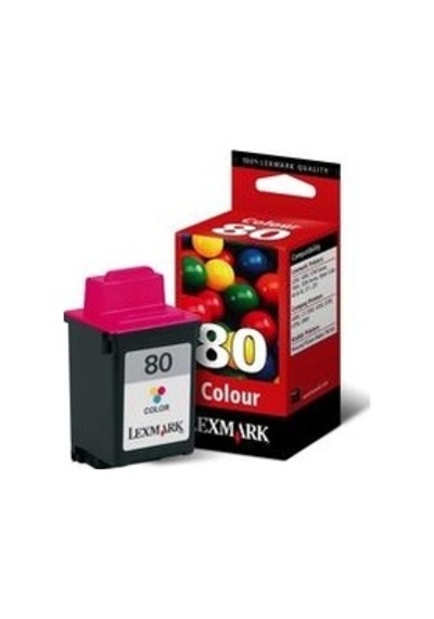 Lexmark 80 Renkli Mürekkep Kartuş 12A1980