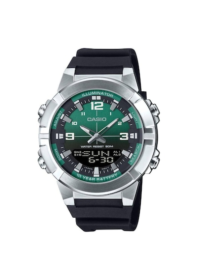 Casio Amw-870a-3avdf Quartz Silikon Kordon Siyah 44 Mm Erkek Kol Saati Gri