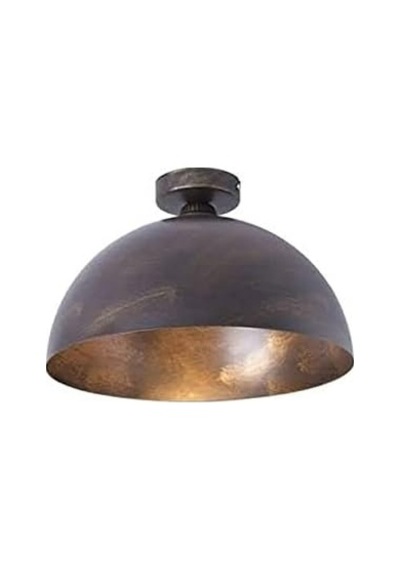 Mylights Eskitme Fırcalı Plofonyer Tavan Avize Retro Rustik Vintage Avize Armatür 40 Cm Diğer