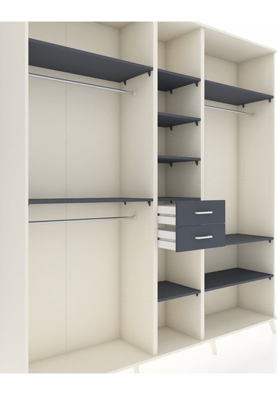 Hyperion Dolap 10 Raflı 2 Çekmeceli 3 Askılı 220x44x243 Aytaşı-antrasit/antrasit Çok Renkli Hyperion Dolap 10 Raflı 2 Çekmeceli 3 Askılı 220x44x243 Aytaşı-antrasit/antrasit Çok Renkli