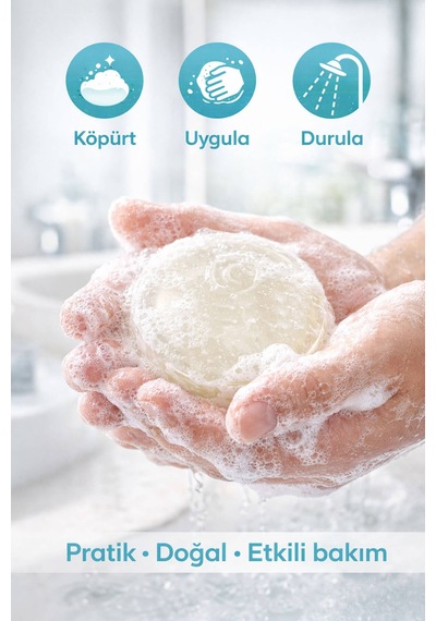 Pirinç Kepeği Özlü El Yapımı Doğal Oval Sabun - 100 Gr Pirinç Kepeği
