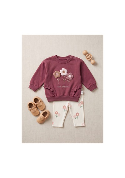 Deniva Kids Kız Bebek Gül Kurusu 3 Boyutlu Çiçek Nakışlı Fırfırlı Sweatshirt Ve Kaşkorse Tayt 2'li Takım Pembe Deniva Kids Kız Bebek Gül Kurusu 3 Boyutlu Çiçek Nakışlı Fırfırlı Sweatshirt Ve Kaşkorse Tayt 2'li Takım Pembe