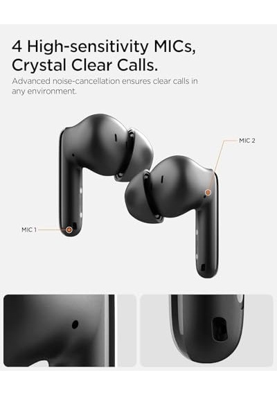 Audio Tws S10 Bluetooth Kablosuz Kulaklık - Anc Aktif Gürültü Engelleme + Enc 6 Mikrofon - 10mm Sürücü - 30 Saat Genel