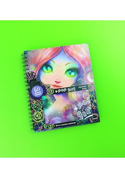 Siyah Sayfa Boyama Kitabı 60 Sayfa Spiral Defter