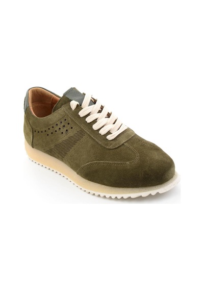 Bambi Haki Hakiki Deri Erkek Sneaker E01811042702
