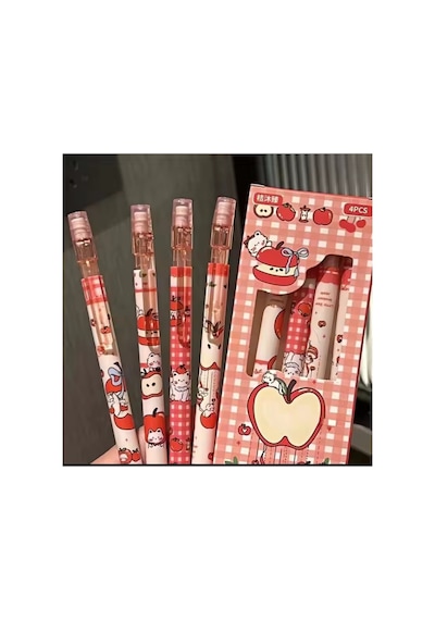 4'lü Set 0.5 Mm Uçlu Kalem Kırmızı