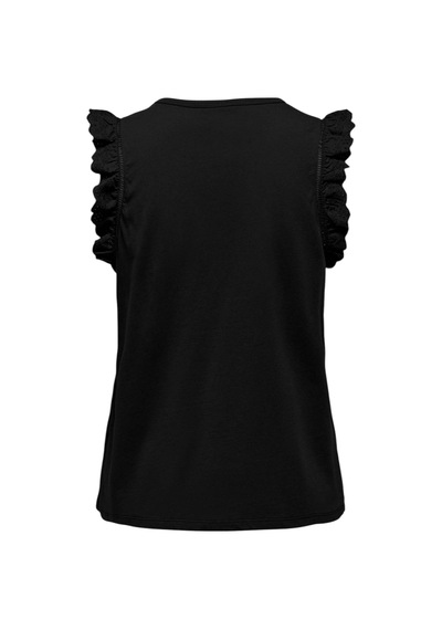 Only Kadın Kelebek Kollu T-shirt 15289579 SIYAH