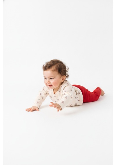 Tiffany Baby & Kids Krooboy Organik Tasarımlı 2li Takım Ekru