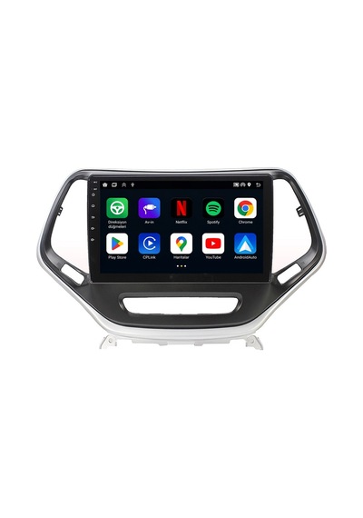 Jeep Cherokee Android Gri Multimedya 2014-2015 Carplay Android Auto Navigasyon 6gb Ram 64gb 10"