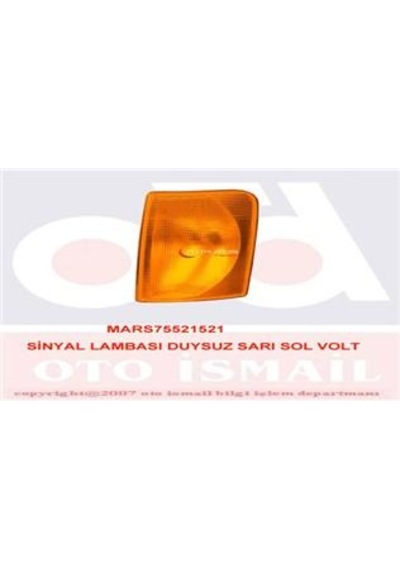 Mars- Sinyal Lambası Duysuz Sarı Sol Volt 521517 Mars 521521 2d0953041