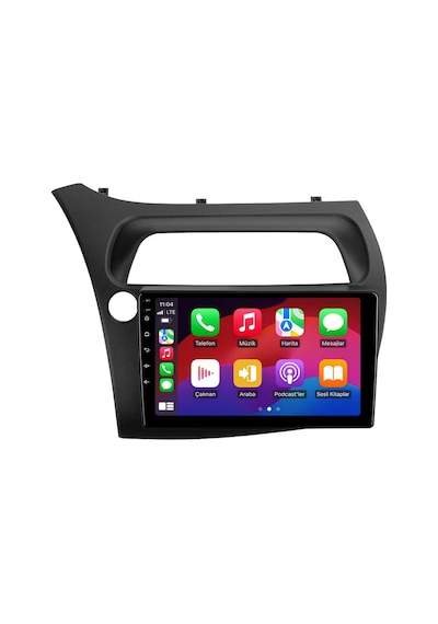 Honda Civic 2006-2012 Android Multimedya Carplay Android Auto Navigasyon Kameralı 6gb Ram 64gb 9"