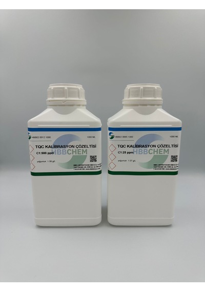 TQC Kalibrasyon Çözeltisi C1:500 Ppm 1 L