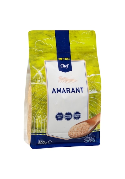 Metro Chef Amarant 500 G - Yüksek Lifli, Protein Ve Omega 3 Kaynağı 5'li Avantaj Paketi - 5 Ade Tarı