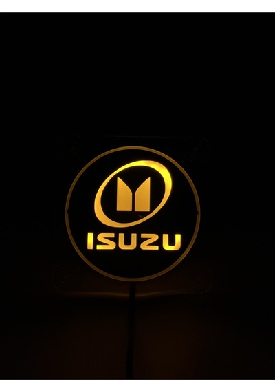 Ahmet Otomotiv Isuzu Cam Önü Logo Tabela 12volt Sarı Renk