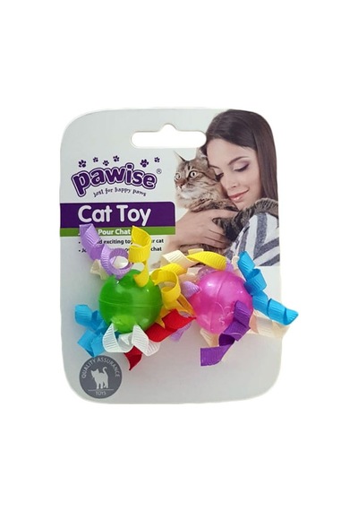 Cosmotex Pawise 2 Pk Cat Balls