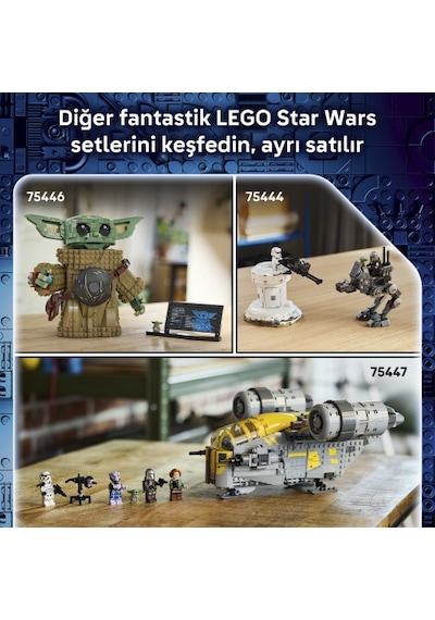 LEGO® Star Wars: Mandalorian ve Grogu™ Anzellan Starship’i 75445 - 9 Yaş ve Üzeri Çocuklar için Yaratıcı Oyuncak Yapım Seti (701 Parça)