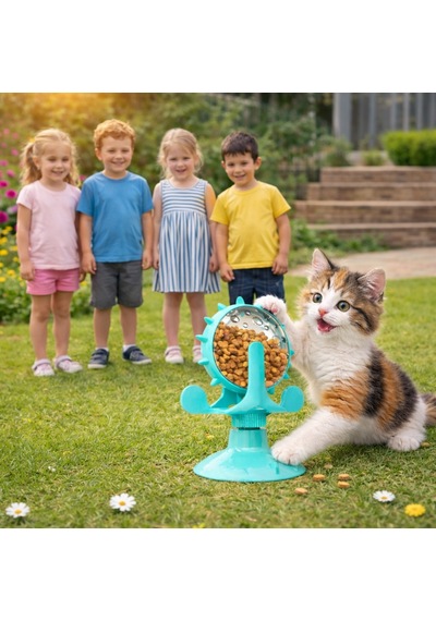 Triline Akıllı Kedi Oyuncağı Mama Dağıtıcı Zeka Geliştirici İnteraktif Yavaş Besleme Özellikli
