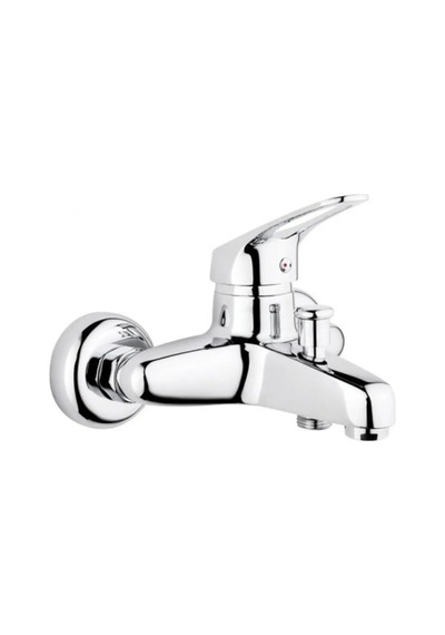 Modern Mix Krom Kaplama Banyo Duş Bataryası Musluğu Çeşmesi