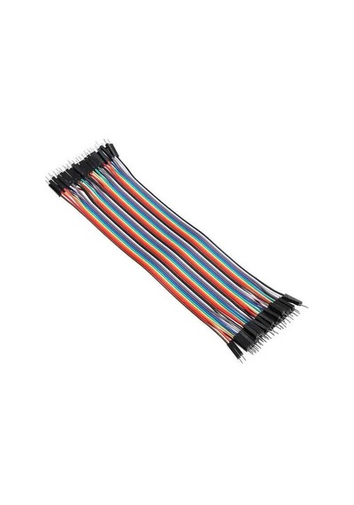 40Lı Ayrılabilen Erkek-Erkek Jumper Kablo - 20Cm- Arduino Uyumlu