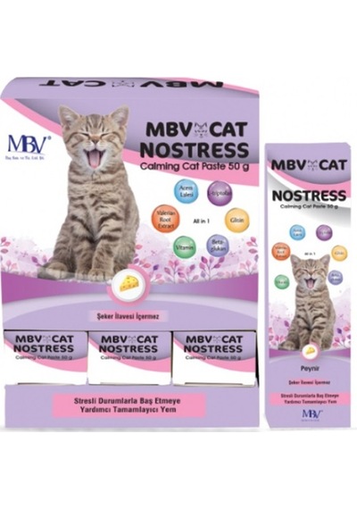 MBV CAT Nostress - Kediler İçin Stres Önleyici Paste 50 Gr