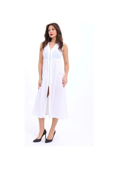 Defymoda 6510 Elbise-beyaz Beyaz