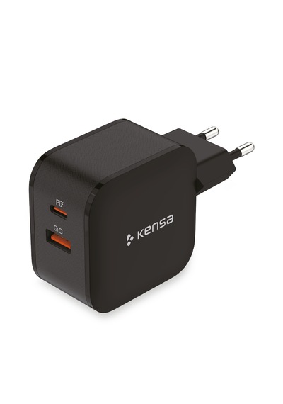 50w Çift Portlu Usb-c Girişli Akıllı Hızlı Şarj Adaptörü