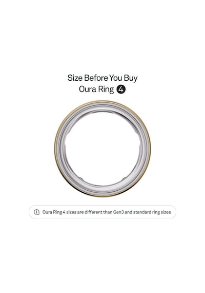 Oura Altın Rengi Ring 4 Akıllı Sağlık Ve Aktivite Yüzüğü Beden 9 Akıllı Yüzükler