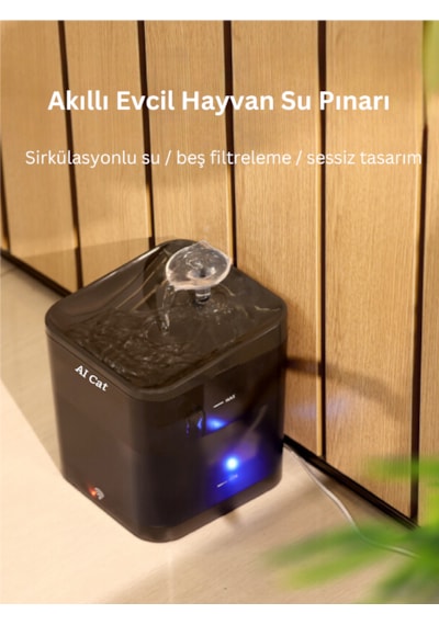 Aıcat Akıllı Kedi Köpek Su Şelalesi Su Pınarı Su Sebili Wifi Destekli