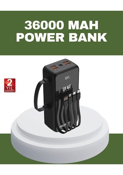 Yüksek Kapasiteli Powerbank Hızlı Şarj Ve Kablosuz Destekli 3855796