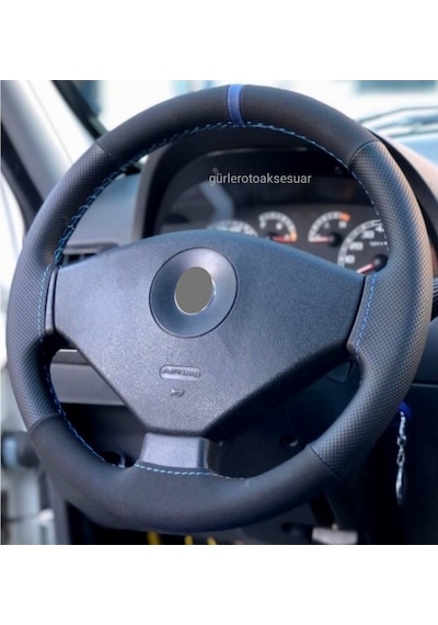 Oto Dikmeli Direksiyon Kılıfı Noktalı-Alkantara Yüzüklü Model 342767847