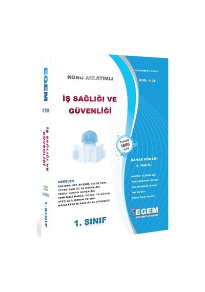 Egem Aöf İş Sağlığı Ve Güvenliği 1-2. Sınıf Konu/soru