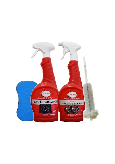Uniland Jant Temizleyici ve Lastik Parlatıcı 2'Li Set