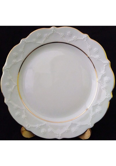 Porland Yaldızlı Düz Pasta Tabağı 20 Cm 6Lı