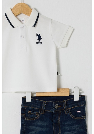 U.S. Polo Assn. Erkek Bebek Beyaz Takım 5274-48232 Beyaz