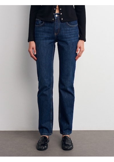 Dilvin 72049 Comfort Likra Stright Pantolon-lacivert Lacivert