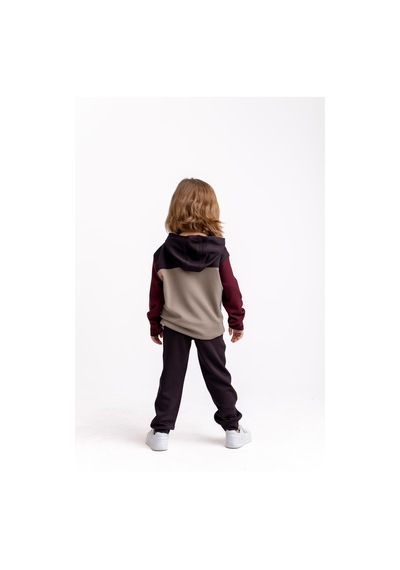Oliven The Kid Oliventhekid Kahverengi Üç Renkli Modal Unisex Çocuk Takım Kahverengi