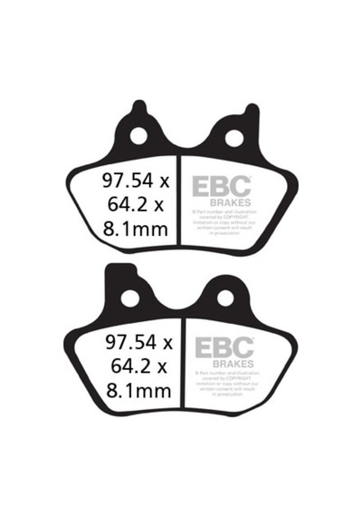 Ebc Fa400hh Harley Davıdson Uyumlu 03-11 Ön Arka Sınter Fren Balatası