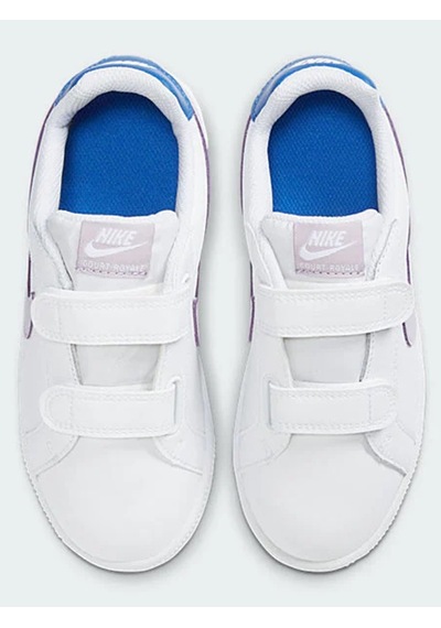Nike Court Royale Leather Sneaker Hakiki Deri Bantlı Çırtlı Unisex Çocuk Spor Ayakkabı Beyaz