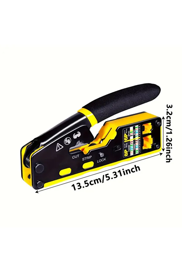 Yeni Nesil Ez Rj45 Ağ Crimper Çok İşlevli Ethernet Sıkma Pensesi Kesme/şerit Rj11/cat5e/6 Utp Stp + Yedek Bıçak  Network Aksesuarı