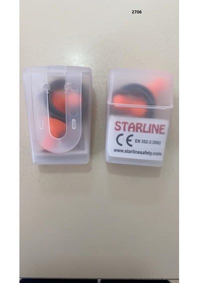 Starline 2706 Plastik İpli Kulak Tıkacı 5 Adet