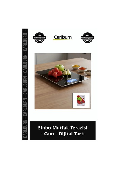 Özel Üretim Hassas 5kg Kapasite Elektronik Tartım Sinbo Mutfak Terazisi Cam Dijital Tartı