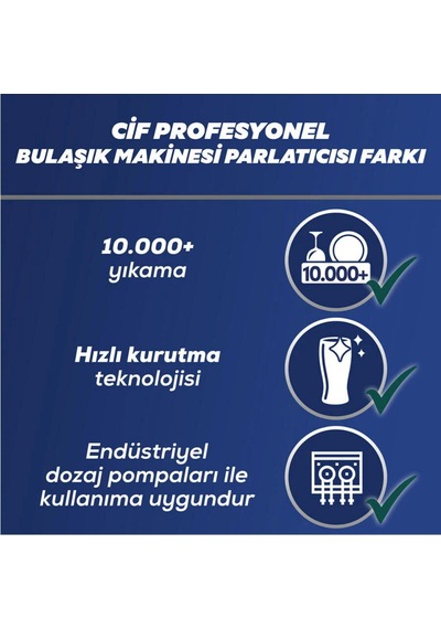 Cıf Pro End.bulasık Mak.parlatıcısı 10 Lt