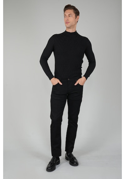 Bisse Siyah Denim Pamuklu 5 Cepli Erkek Pantolon Pnj25y25103 D99 Siyah