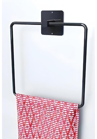 Metal Kare Havluluk, Banyo Havluluk,paslanmaz Yapışkanlı Askı Standı, Banyo Askısı, Mutfak Askısı, Havlu Tutucu, 16 16 Cm Diğer