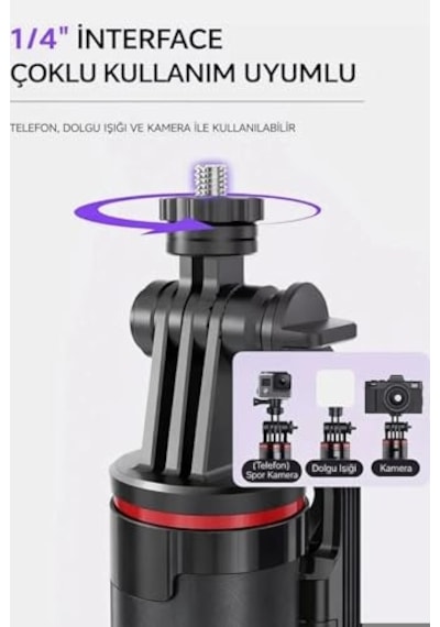 C22 Akıllı Yüz Takip Özellikli Kameralı Kumandalı Canlı Yayın Selfi Çubuğu Gimbal Tripod